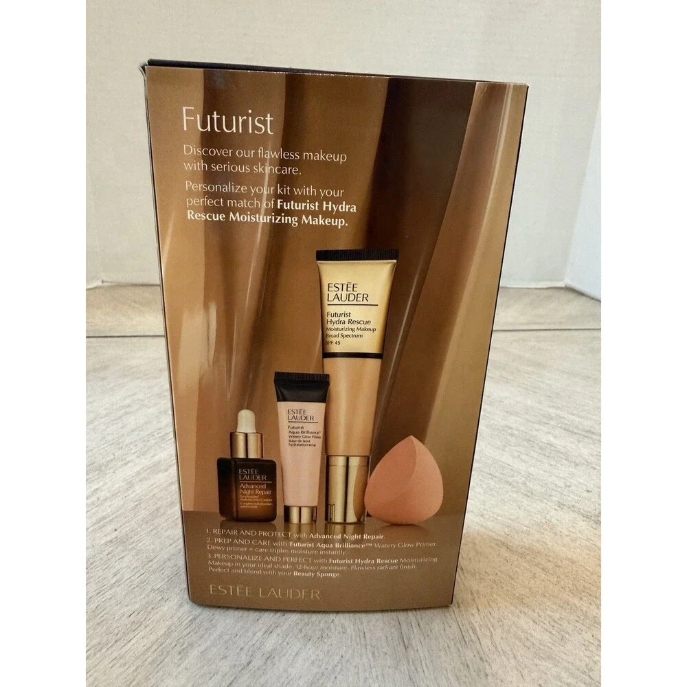 Estée Lauder Advanced Night Repair Futurist Aqua Brilliance Sponge Set of 3 New